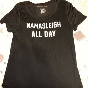 Size small black shirt Namasleigh Christmas shirt